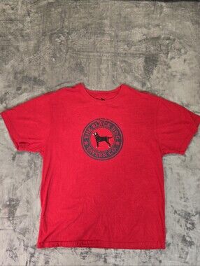 The Black Dog Tavern Co Crew T Shirt Size Large Red